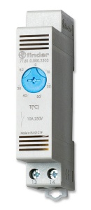 Щитовой термостат 7T.81.0.000.2301 с биметалл. датчиком, -20…+40 °С, 10А, 1NO, на вентиляцию фото